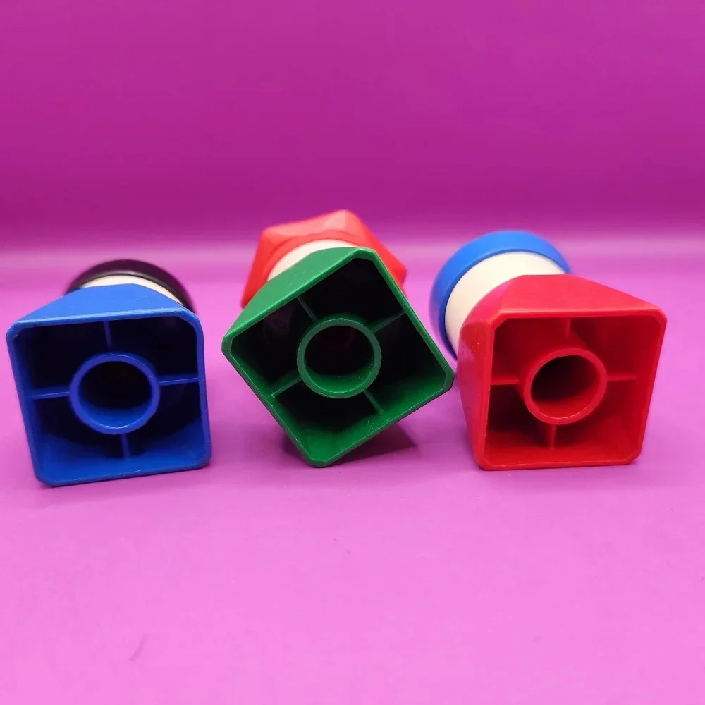 3 Vintage 80s Lego Duplo People 2x2 Square Figures Police Sailor